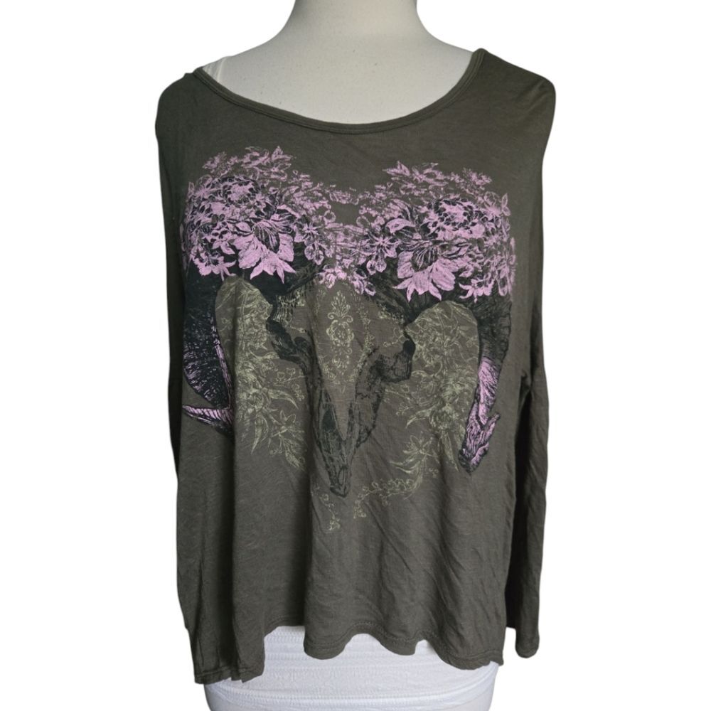 Lush Green Top Boxy Relaxed Fit